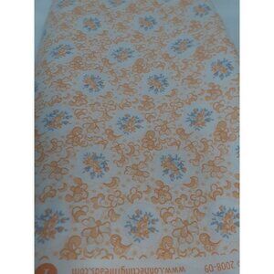 Mama's Cottons 2 by Connecting Threads 2008-09 Peach Floral, Cotton, 3 Yards,